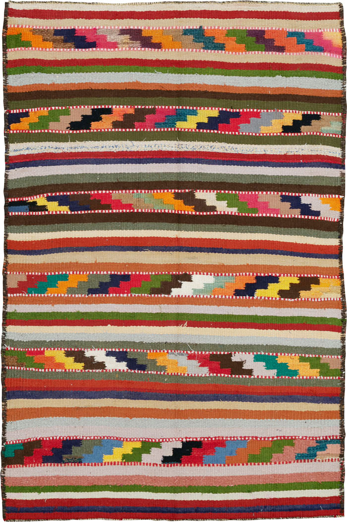 Vintage Persian Flatweave, No.26062 - Galerie Shabab