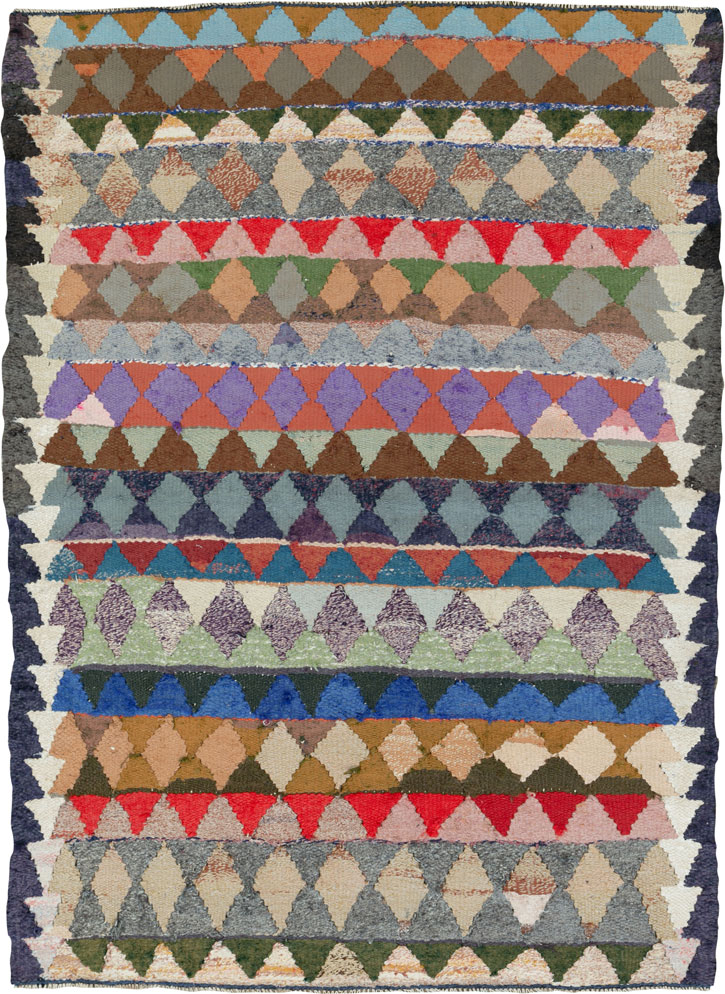 Vintage Persian Flatweave, No.26063 - Galerie Shabab
