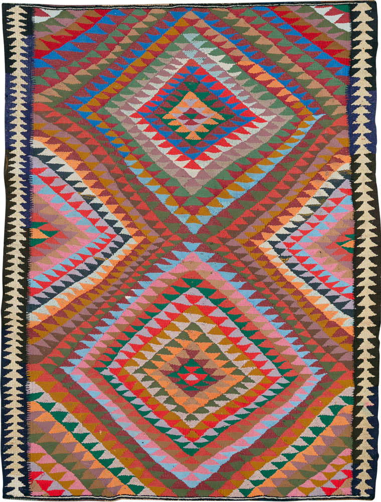 Vintage Persian Flatweave, No.26073 - Galerie Shabab