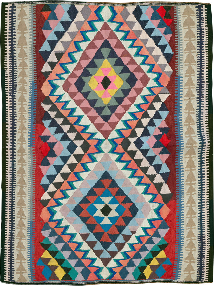 Vintage Persian Flatweave, No.26074 - Galerie Shabab