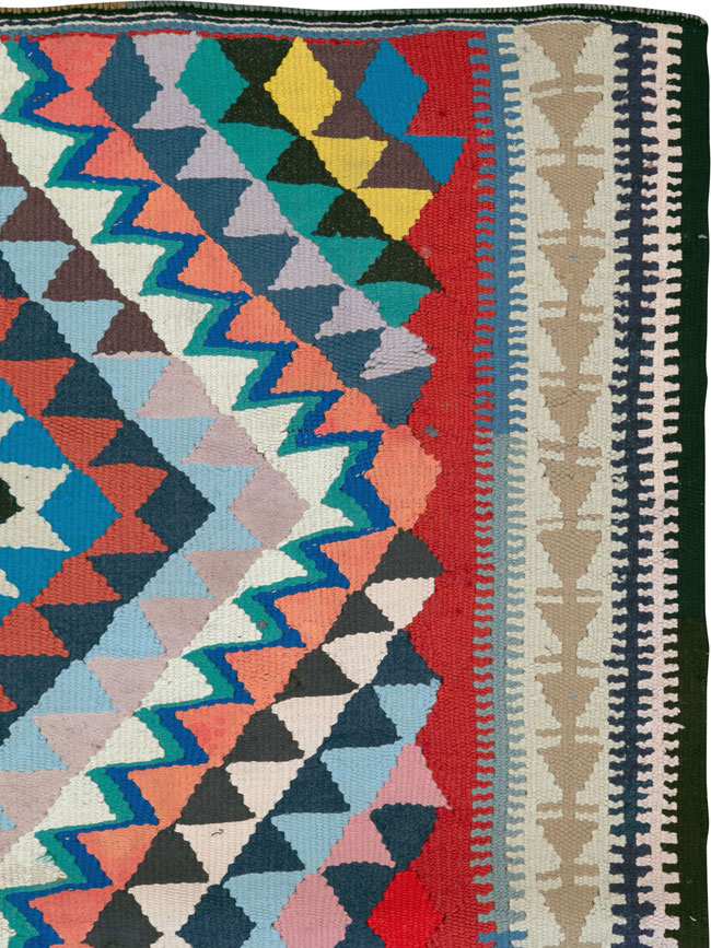 Vintage Persian Flatweave, No.26074 - Galerie Shabab