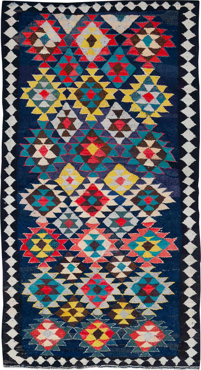 Vintage Persian Flatweave Kilim , No.26075 - Galerie Shabab