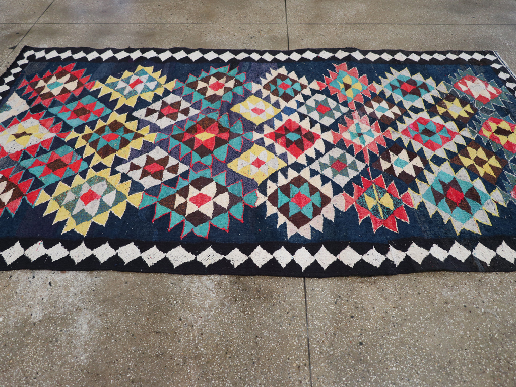 Vintage Persian Flatweave Kilim , No.26075 - Galerie Shabab
