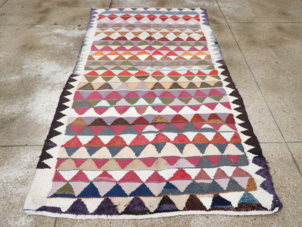 Vintage Persian Flatweave, No.26076 - Galerie Shabab