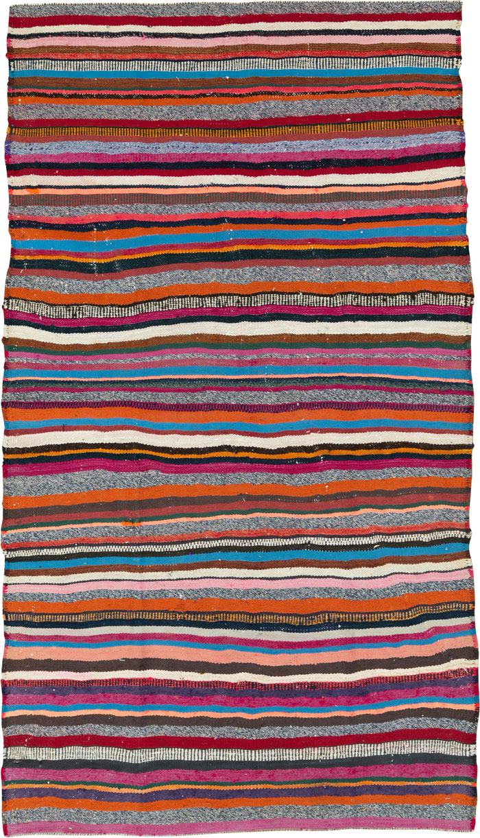 Vintage Persian Flat-weave Kilim, No.26086 - Galerie Shabab