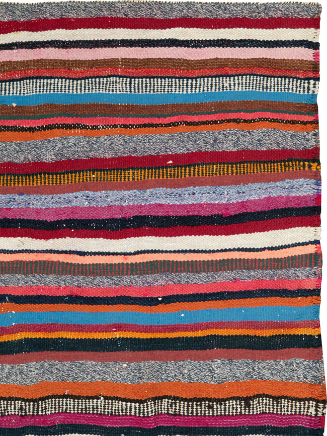 Vintage Persian Flat-weave Kilim, No.26086 - Galerie Shabab