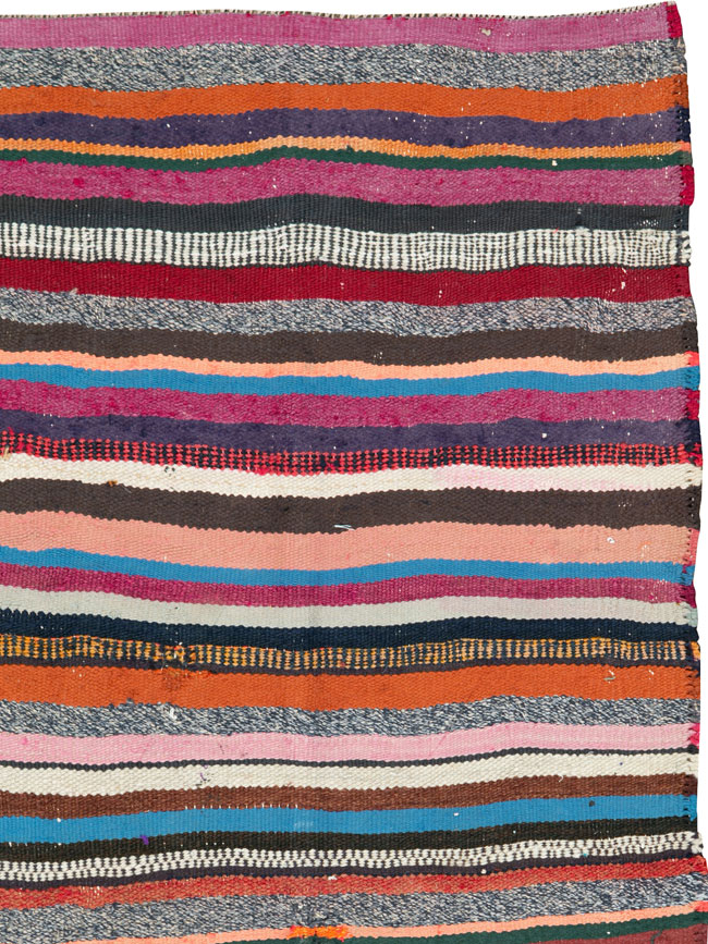 Vintage Persian Flat-weave Kilim, No.26086 - Galerie Shabab