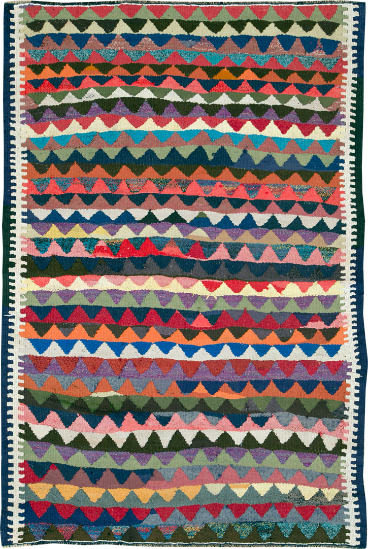 Vintage Persian Flatweave, No.26093 - Galerie Shabab