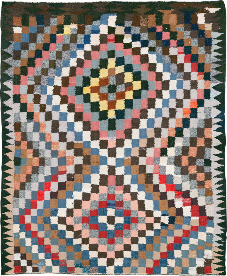 Vintage Persian Flatweave, No.26094 - Galerie Shabab