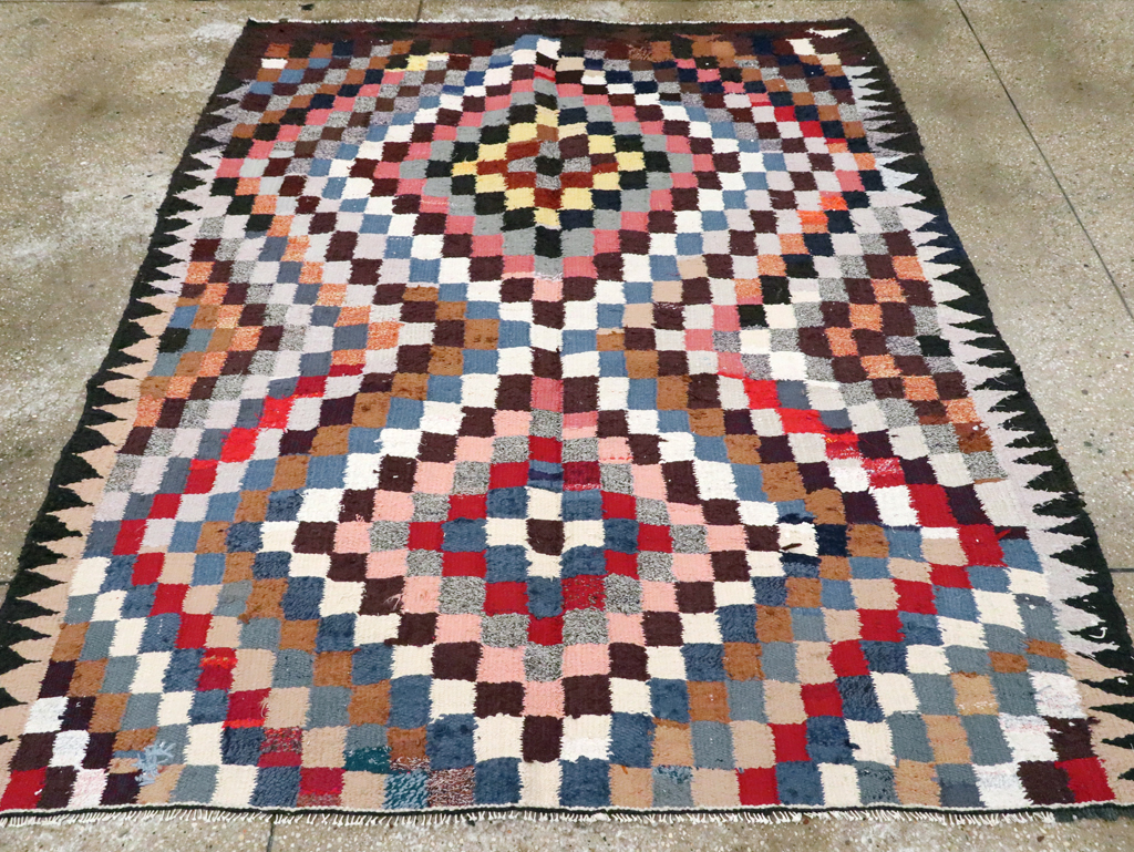 Vintage Persian Flatweave, No.26094 - Galerie Shabab