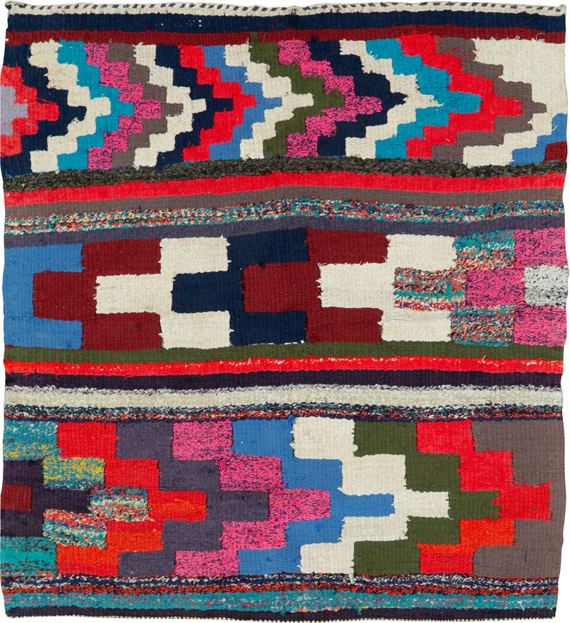 Vintage Persian Flatweave, No.26097 - Galerie Shabab