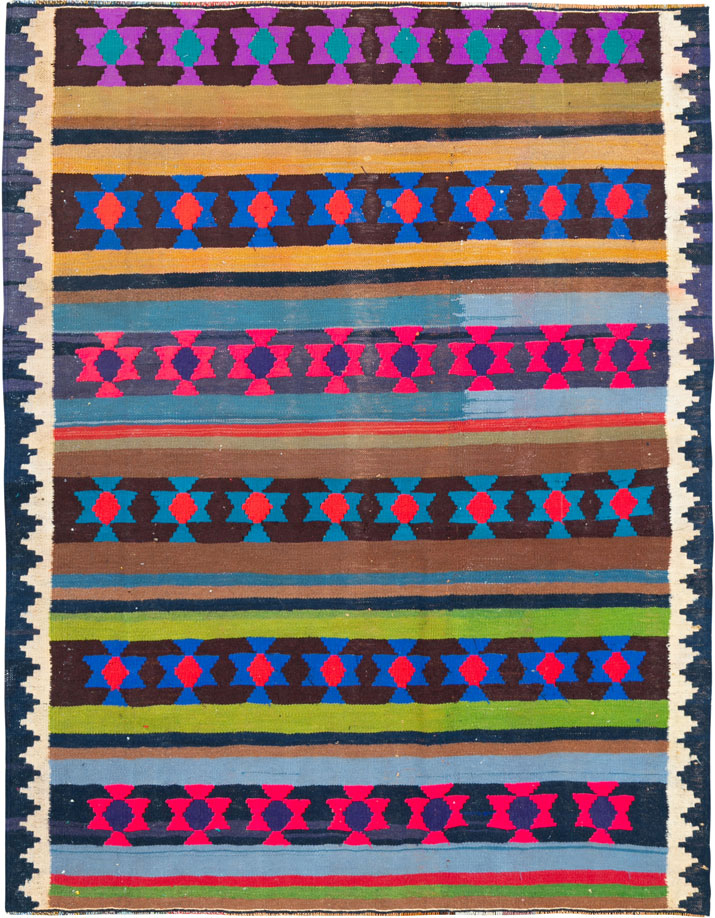 Vintage Persian Flatweave, No.26098 - Galerie Shabab