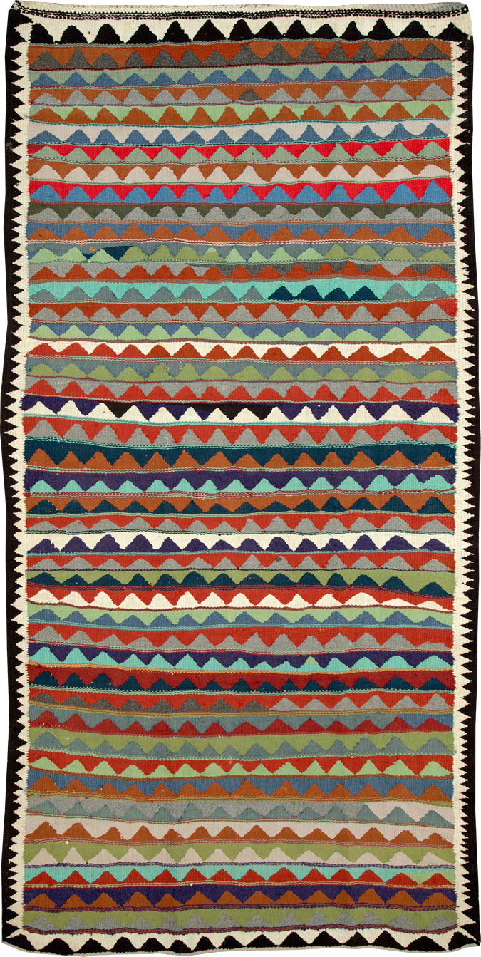 Vintage Persian Flatweave, No.26099 - Galerie Shabab