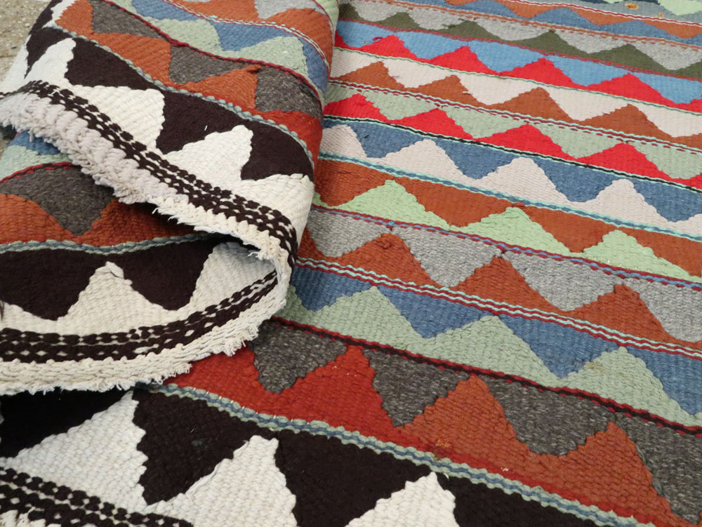 Vintage Persian Flatweave, No.26099 - Galerie Shabab