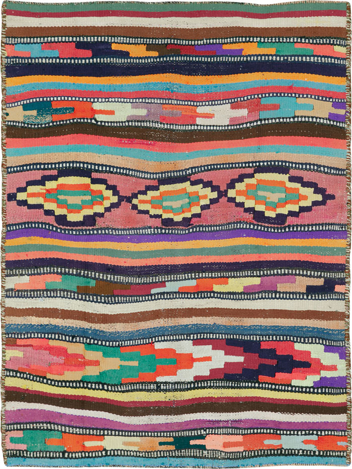 Vintage Persian Flatweave, No.26100 - Galerie Shabab