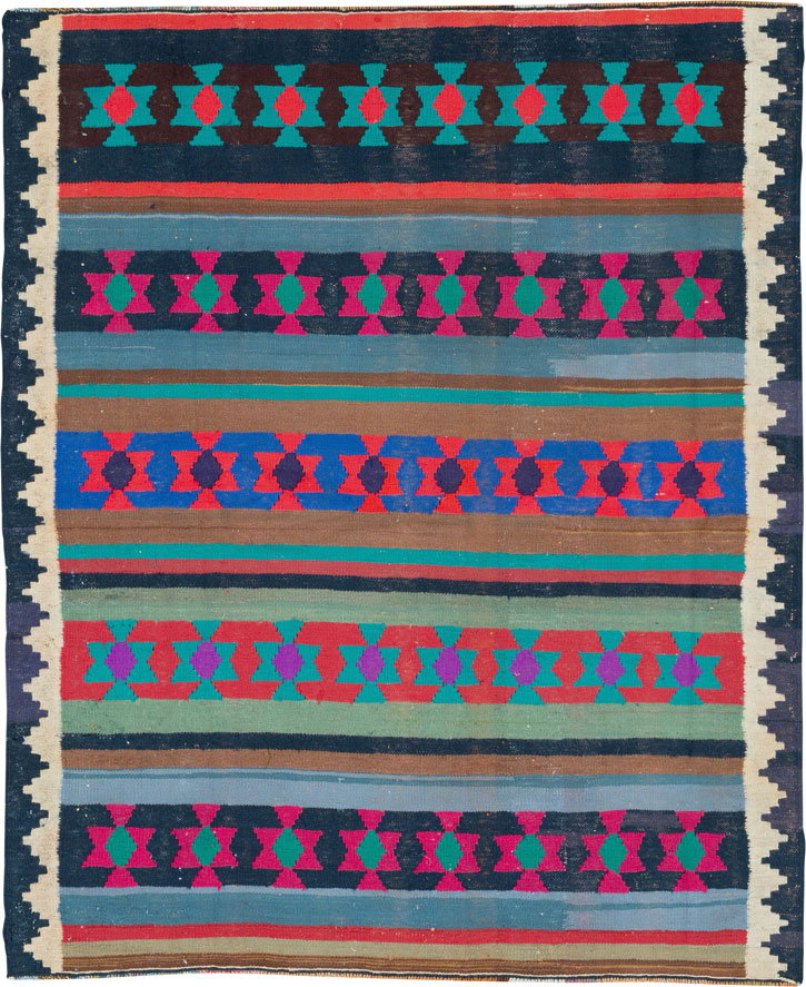 Vintage Persian Flatweave, No.26108 - Galerie Shabab