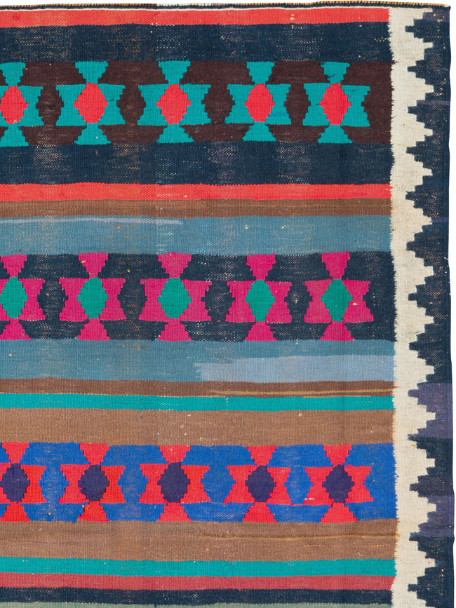 Vintage Persian Flatweave, No.26108 - Galerie Shabab