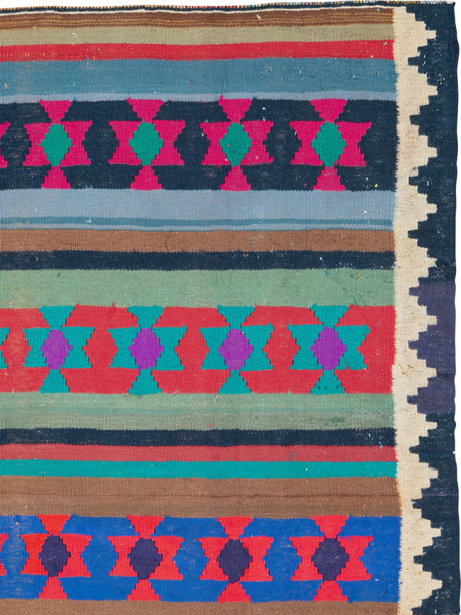 Vintage Persian Flatweave, No.26108 - Galerie Shabab