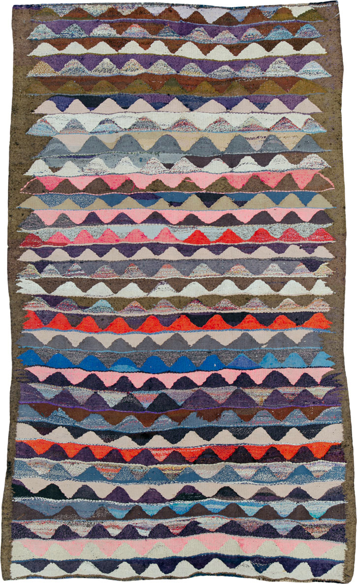 Vintage Persian Flatweave, No.26112 - Galerie Shabab