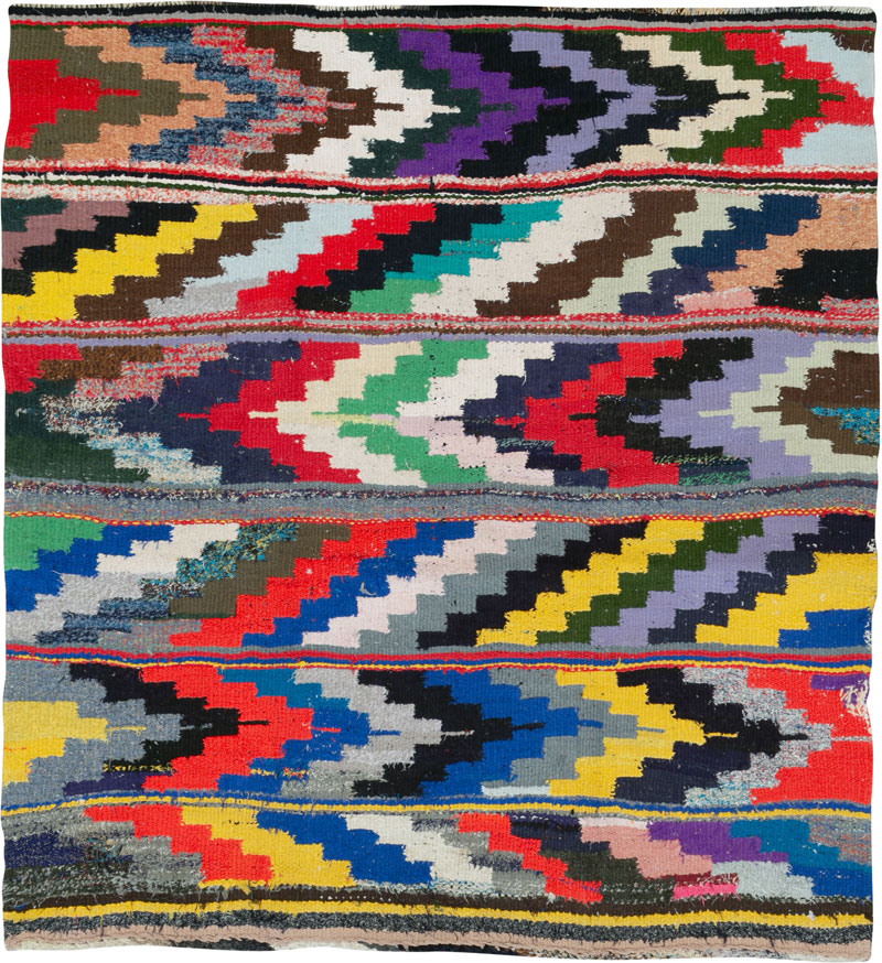 Vintage Persian Flatweave, No.26117 - Galerie Shabab