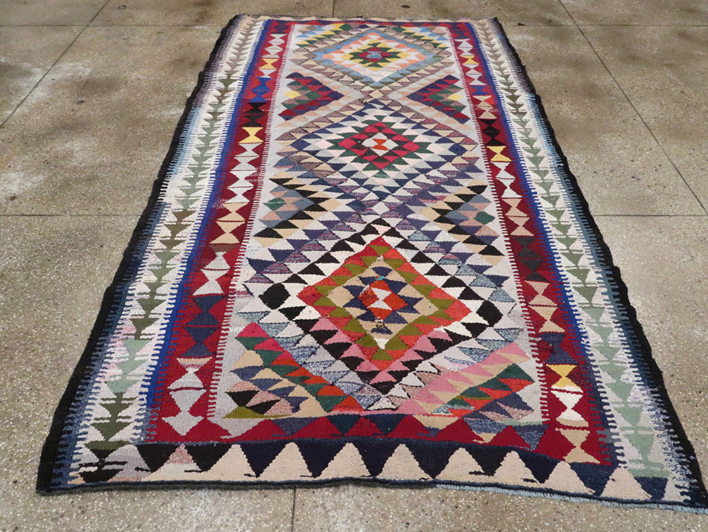Vintage Persian Flatweave, No.26127 - Galerie Shabab