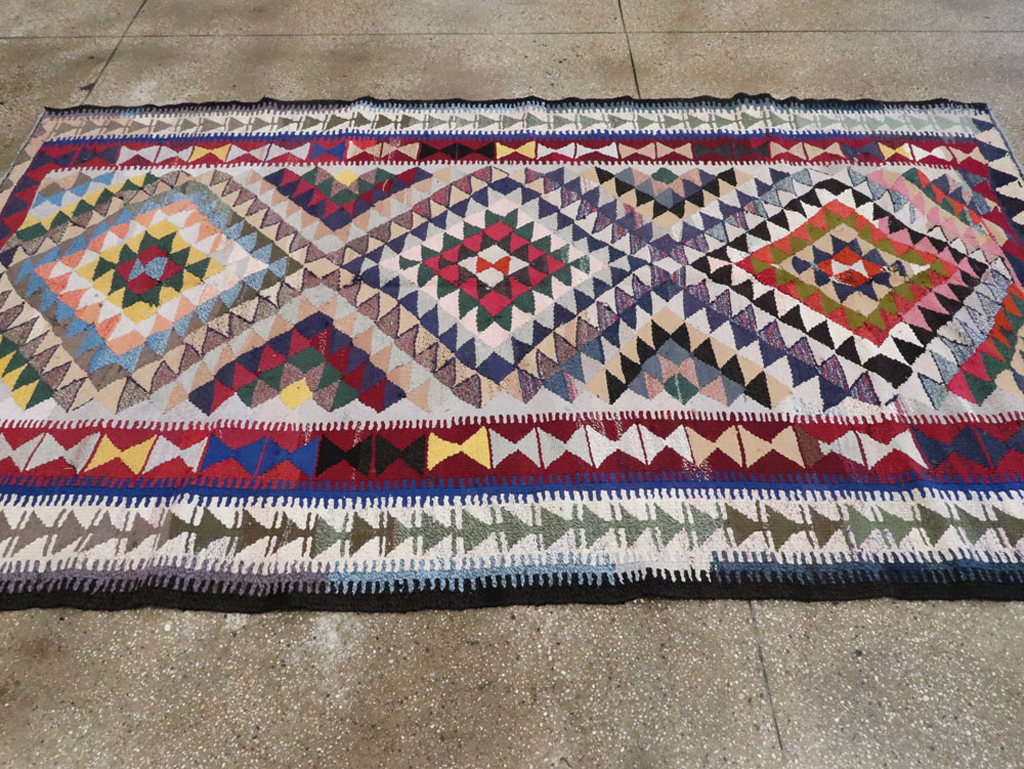 Vintage Persian Flatweave, No.26127 - Galerie Shabab