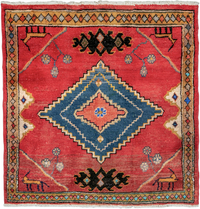 Vintage Persian Mahal Rug, No.26131 - Galerie Shabab
