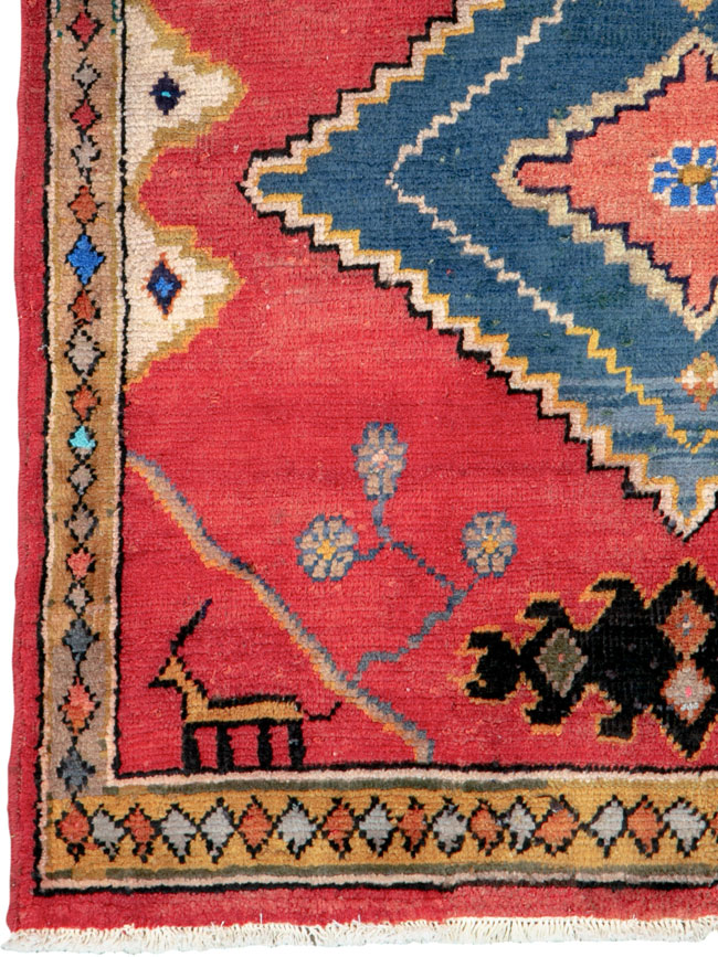 Vintage Persian Mahal Rug, No.26131 - Galerie Shabab