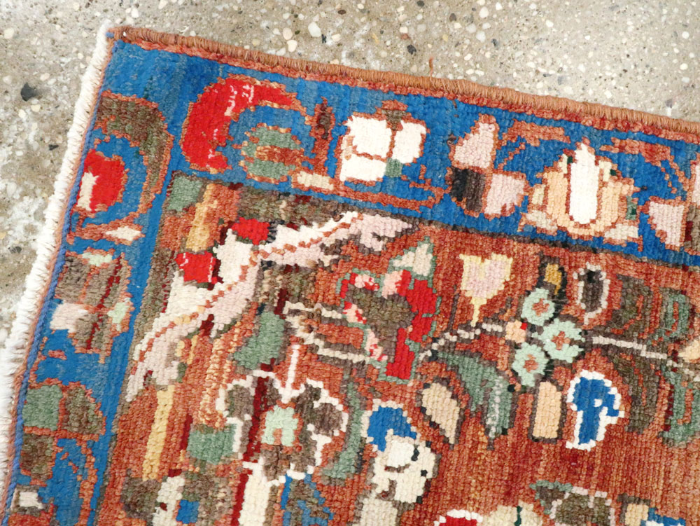 Vintage Persian Hamadan Rug (Pair: 1 of 2), No.26138 - Galerie Shabab