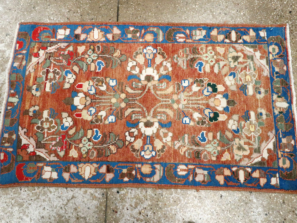 Vintage Persian Hamadan Rug (Pair: 1 of 2), No.26138 - Galerie Shabab
