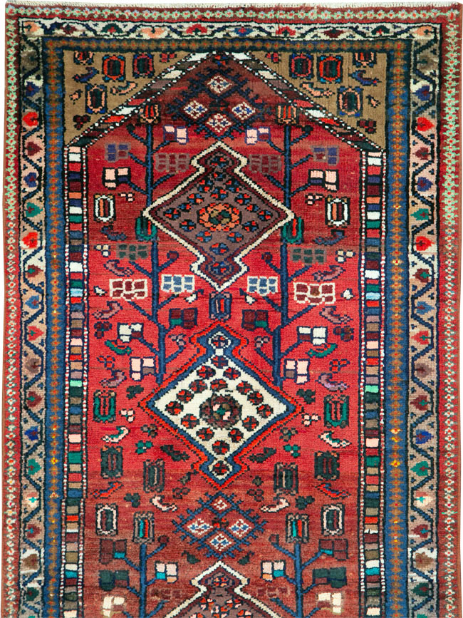 Vintage Persian Hamadan Rug, No.26140 - Galerie Shabab