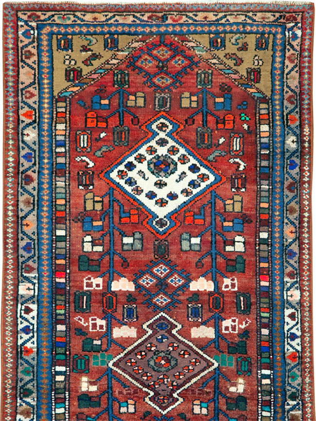 Vintage Persian Hamadan Rug, No.26140 - Galerie Shabab