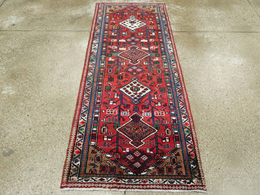 Vintage Persian Hamadan Rug, No.26140 - Galerie Shabab