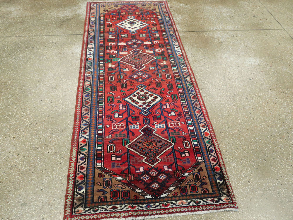 Vintage Persian Hamadan Rug, No.26140 - Galerie Shabab