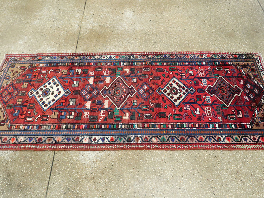 Vintage Persian Hamadan Rug, No.26140 - Galerie Shabab