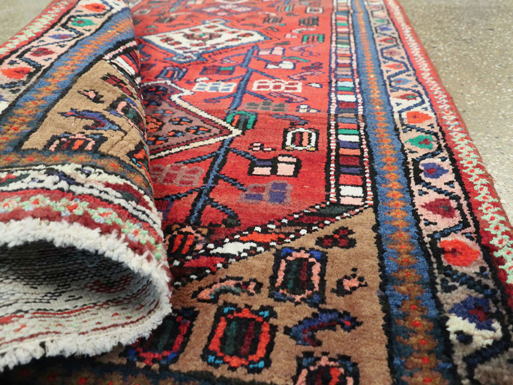 Vintage Persian Hamadan Rug, No.26140 - Galerie Shabab