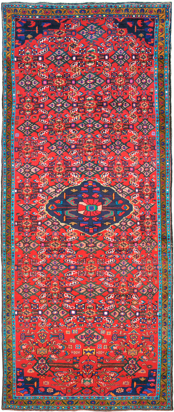 Vintage Persian Hamadan Rug, No.26142 - Galerie Shabab