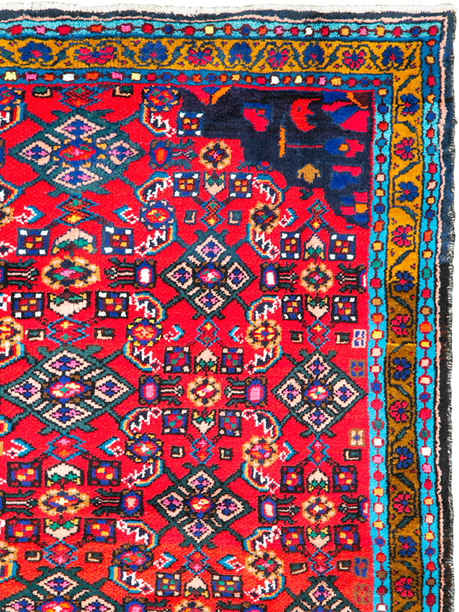 Vintage Persian Hamadan Rug, No.26142 - Galerie Shabab