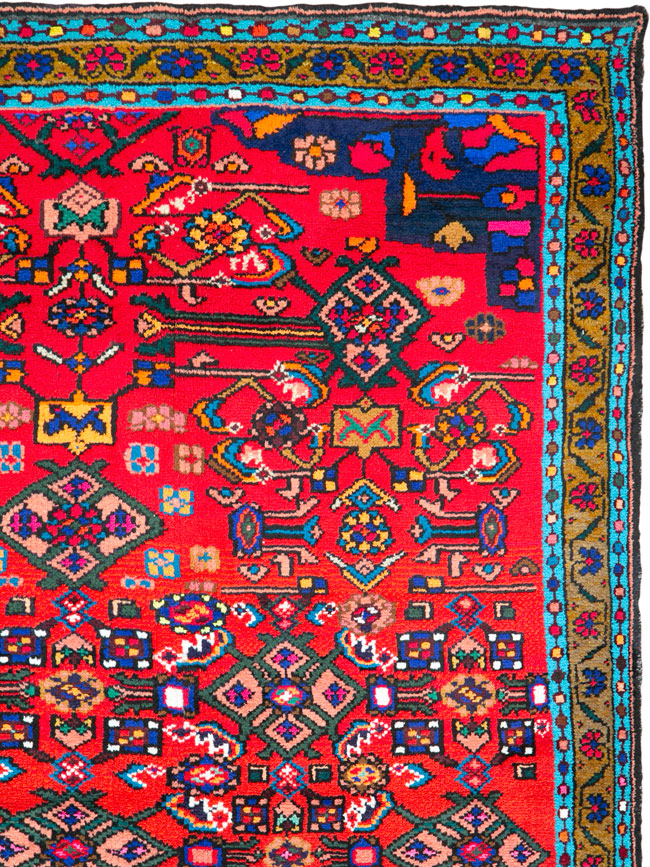 Vintage Persian Hamadan Rug, No.26142 - Galerie Shabab