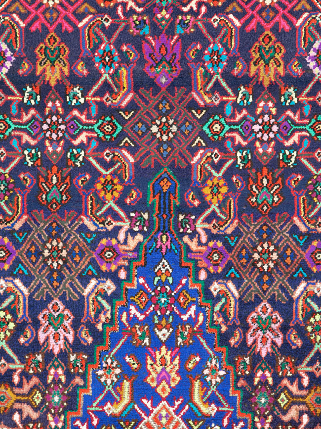 Vintage Persian Hamadan Rug, No.26144 - Galerie Shabab