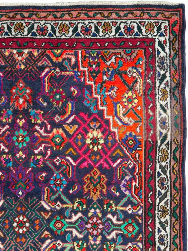 Vintage Persian Hamadan Rug, No.26144 - Galerie Shabab
