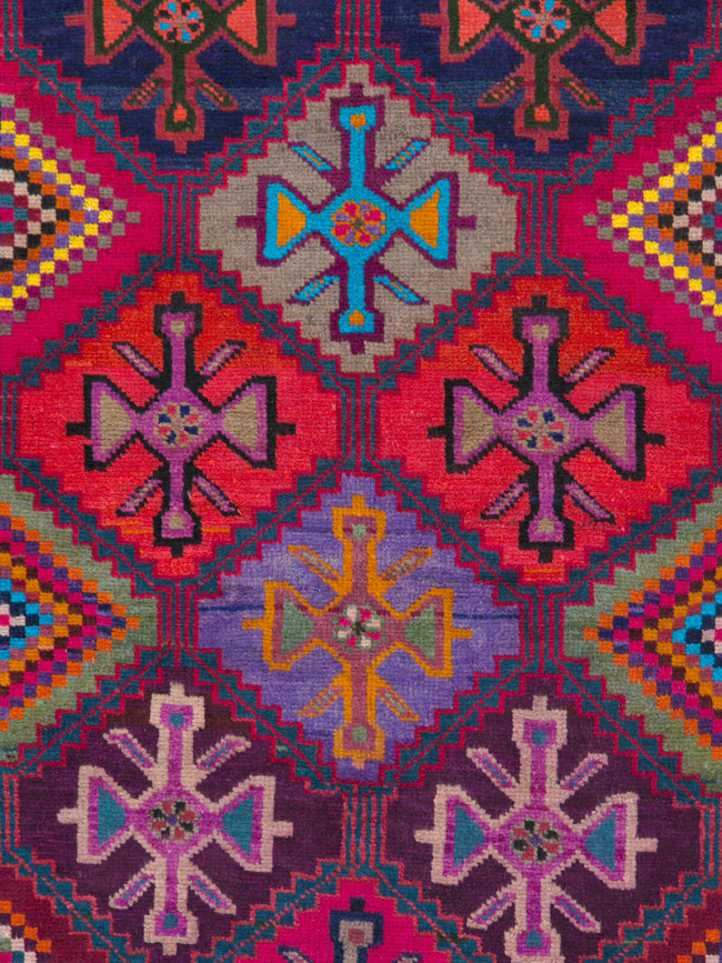Vintage Persian Mahal Runner, No.26146 - Galerie Shabab