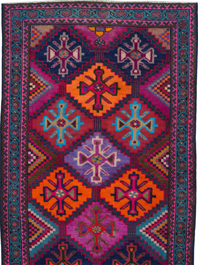 Vintage Persian Mahal Runner, No.26146 - Galerie Shabab