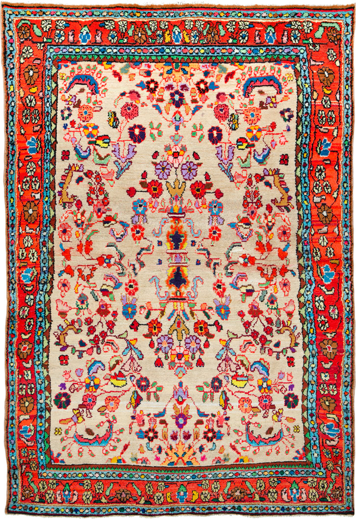 Vintage Persian Hamadan Rug, No.26151 - Galerie Shabab