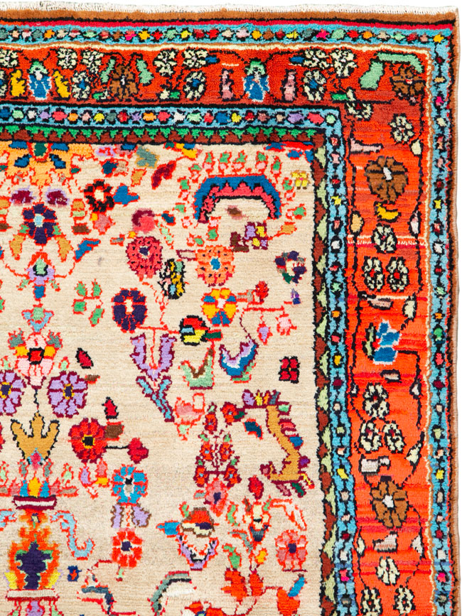 Vintage Persian Hamadan Rug, No.26151 - Galerie Shabab