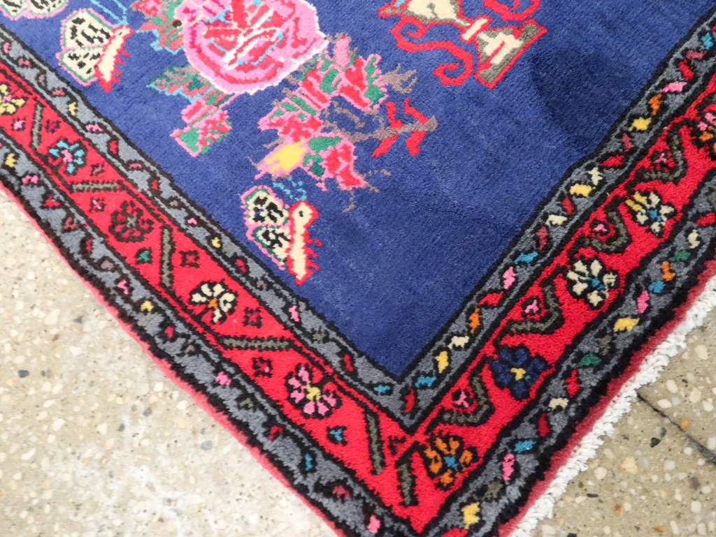 Vintage Persian Hamadan Throw Rug, No.26155 - Galerie Shabab