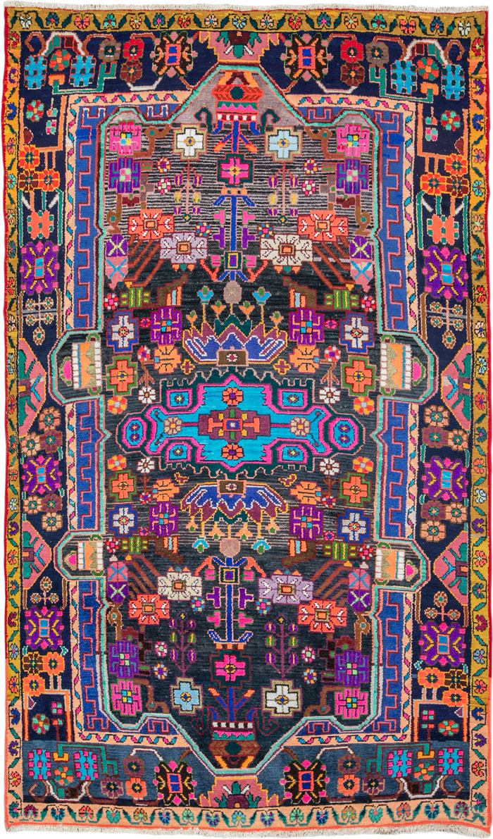 Vintage Persian Hamadan Rug, No.26159 - Galerie Shabab
