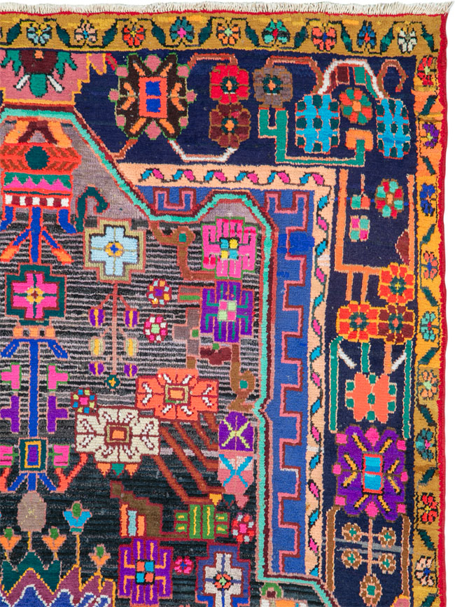 Vintage Persian Hamadan Rug, No.26159 - Galerie Shabab