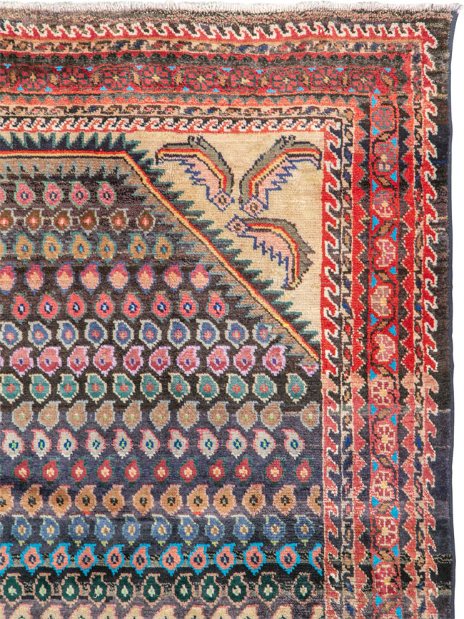 Vintage Persian Hamadan Runner, No.26179 - Galerie Shabab