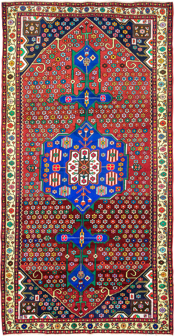Vintage Persian Hamadan Rug, No.26180 - Galerie Shabab